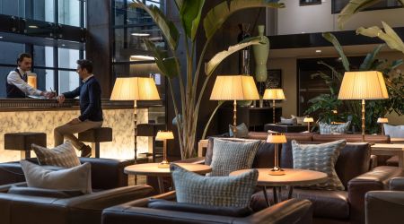 The welcoming reception area