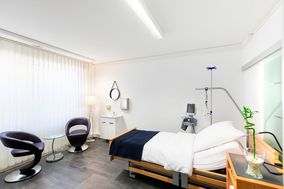One of the lovely patient rooms  