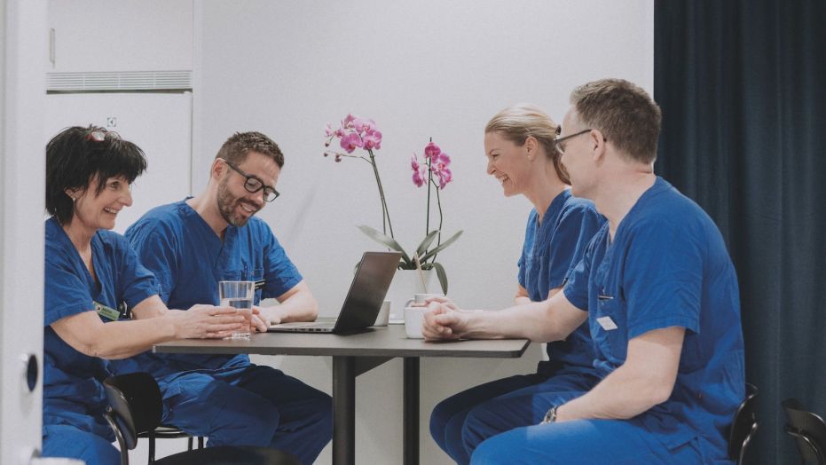 The doctors work together to provide a multi disciplinary approach