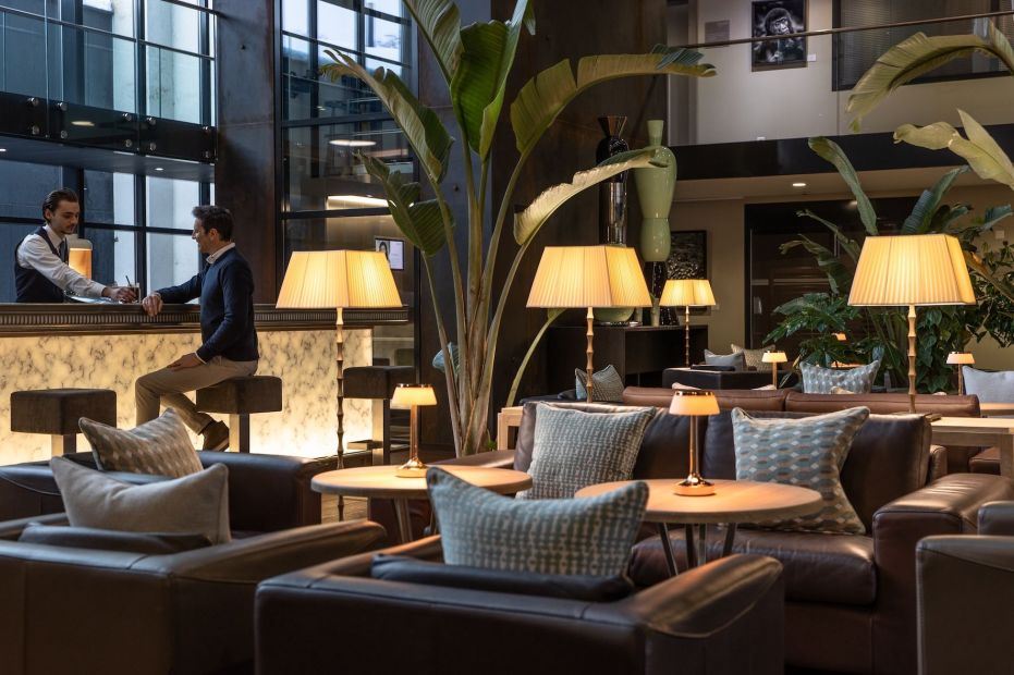 The welcoming reception area