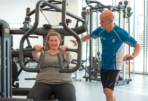The hospital has a fully equipped gym for post surgery rehabilitation