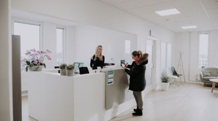 Patients are welcomed by english speaking staff