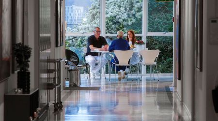 The extremely clean hospital has rigorous cleanliness standards