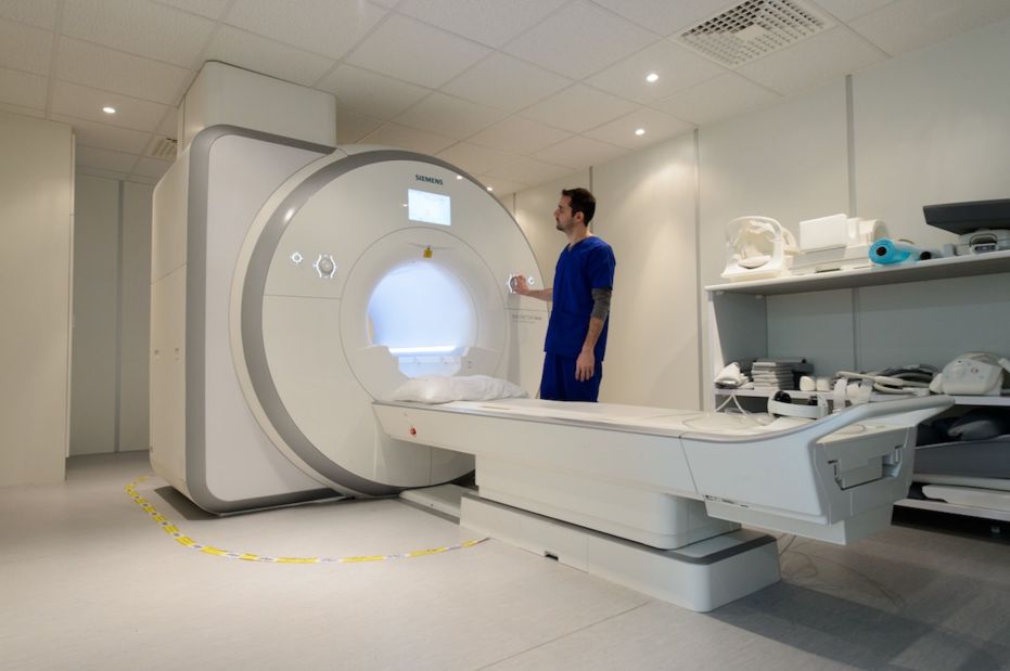 The hospital has an in house MRI scanner